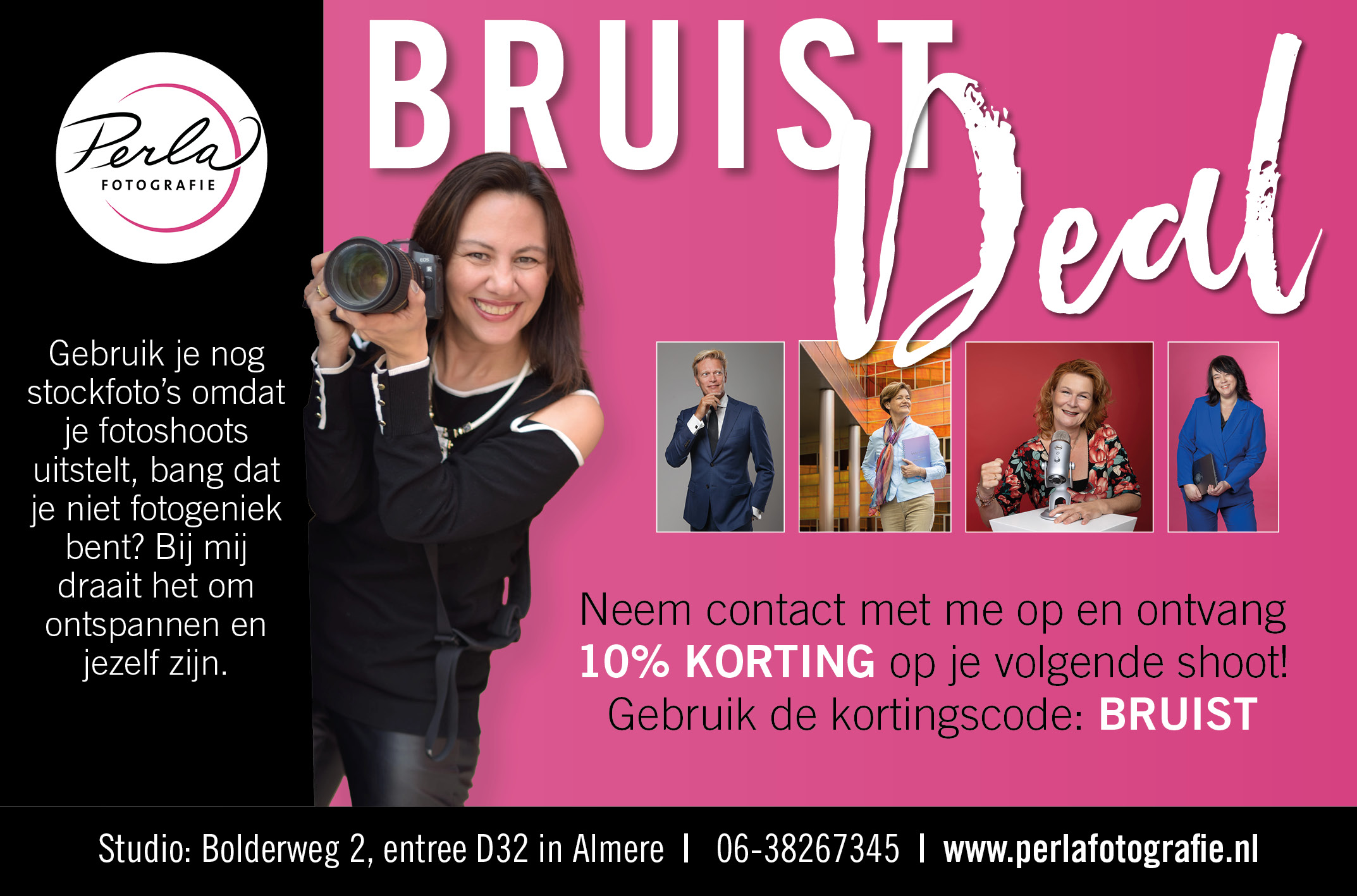 10% korting op je volgende shoot!