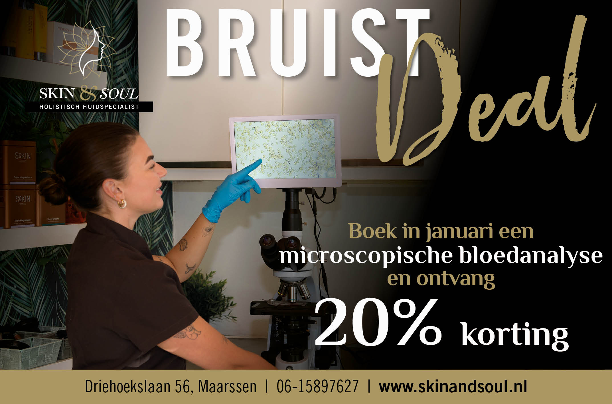 Boek in januari een microscopische bloedanalyse en ontvang 20% korting