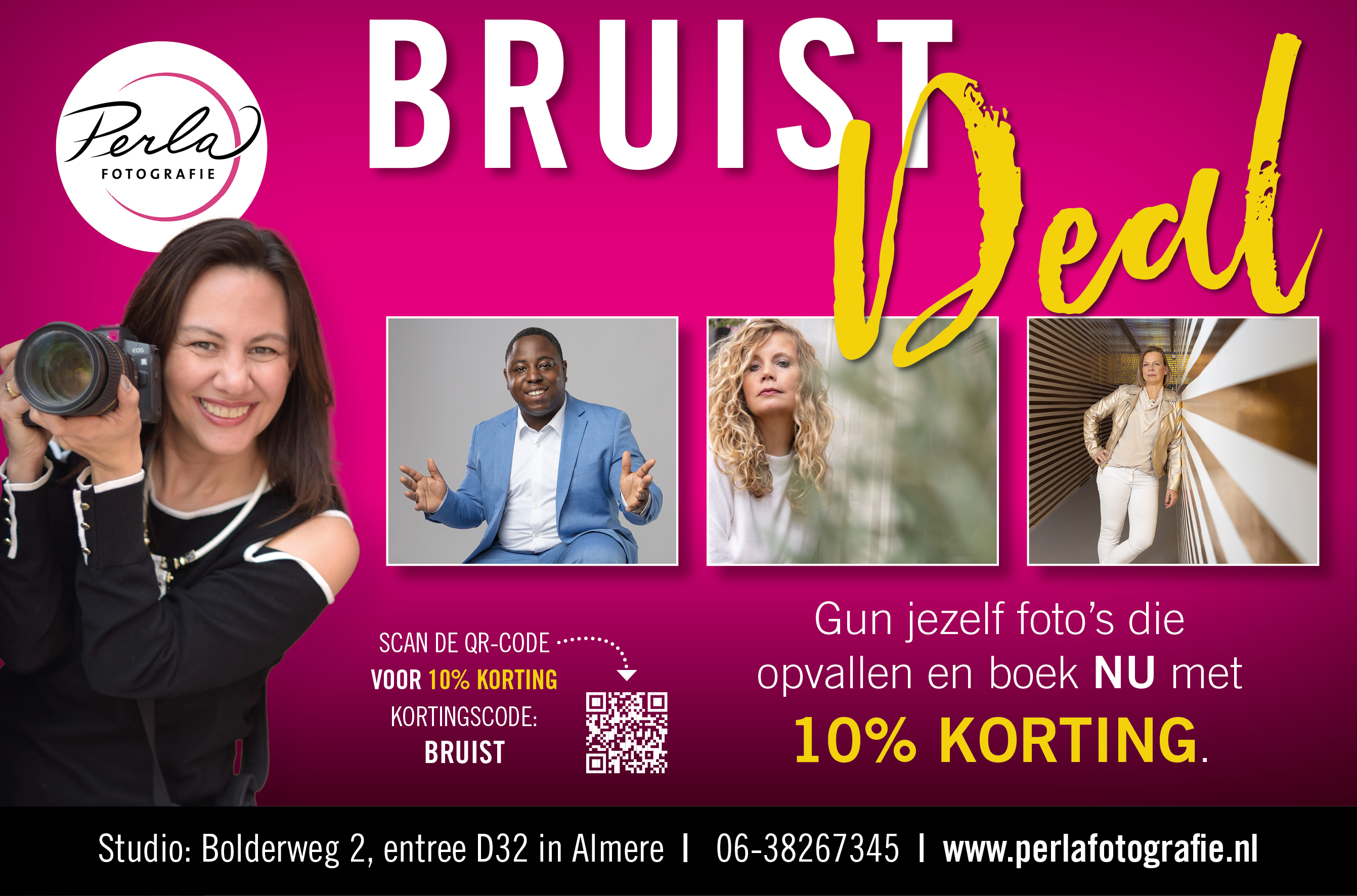 10% korting op je volgende shoot!